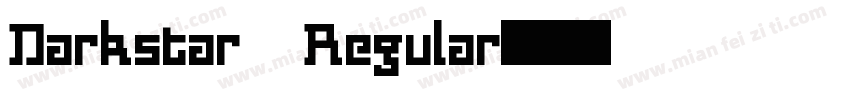 Darkstar Regular字体转换